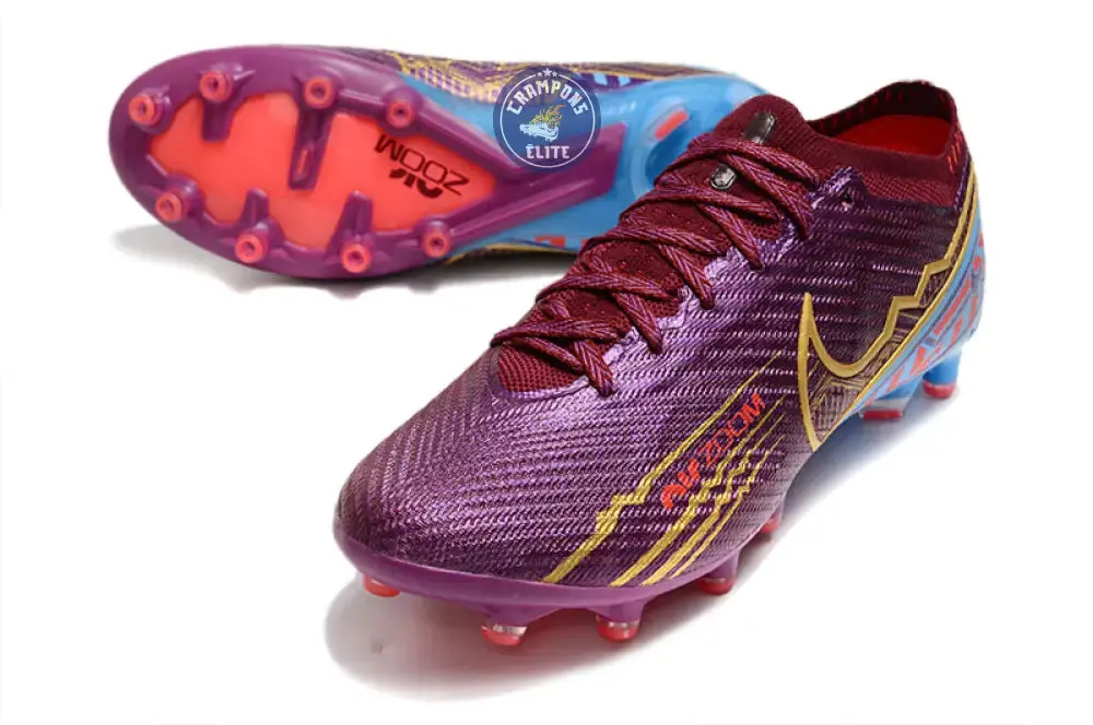 Air Zoom Mercurial Vapor 15 AG Mbappé Personal Edition - Bordeaux/Doré - Image 2