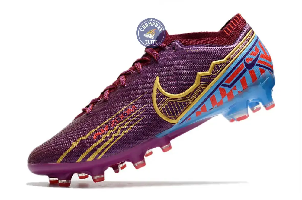 Air Zoom Mercurial Vapor 15 AG Mbappé Personal Edition - Bordeaux/Doré - Image 4