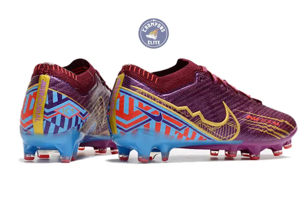 Air Zoom Mercurial Vapor 15 AG Mbappé Personal Edition - Bordeaux/Doré - Image 6