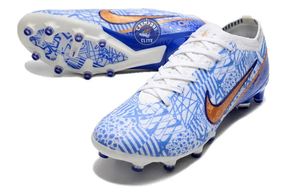 Air Zoom Mercurial Vapor 15 AG-PRO CR7 Personal Edition - Blanc/Cuivré/Bleu - Image 2
