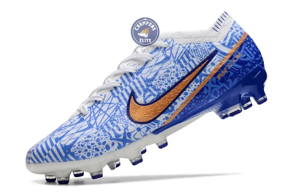 Air Zoom Mercurial Vapor 15 AG-PRO CR7 Personal Edition - Blanc/Cuivré/Bleu - Image 4