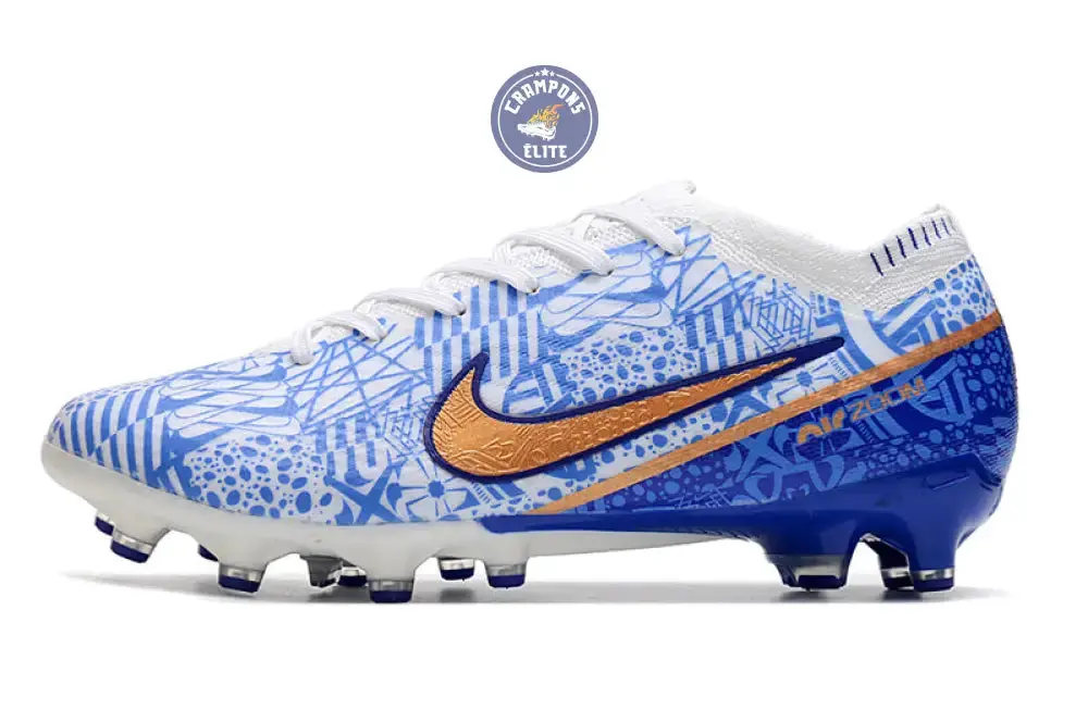 Air Zoom Mercurial Vapor 15 AG-PRO CR7 Personal Edition - Blanc/Cuivré/Bleu - Image 5