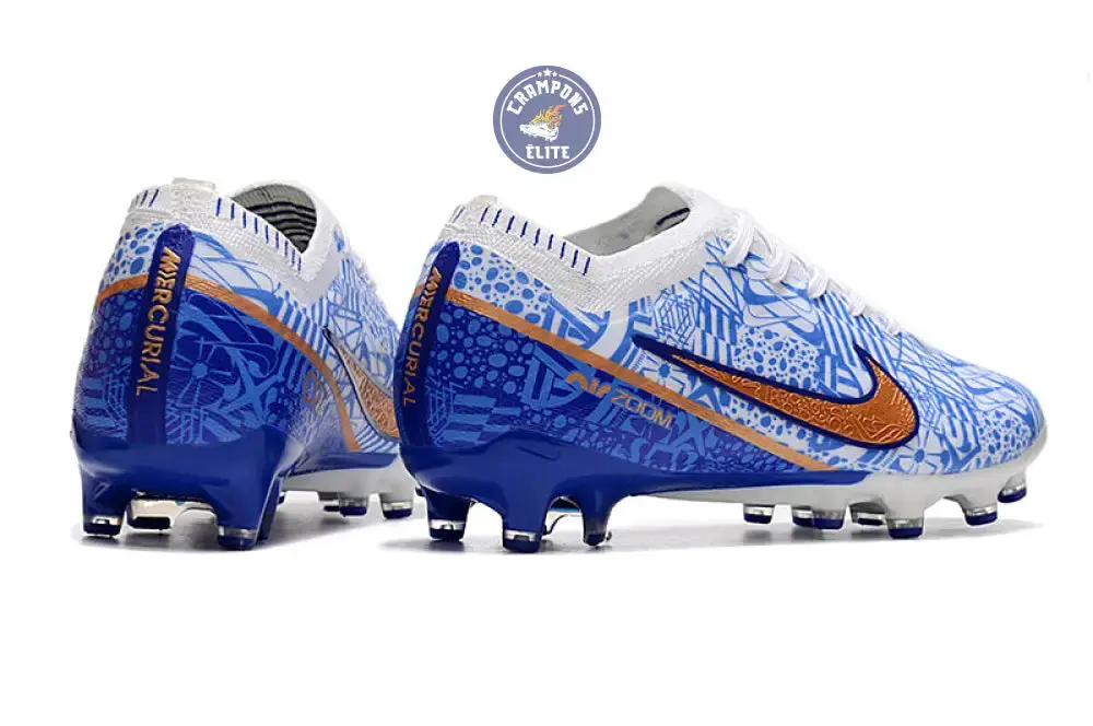 Air Zoom Mercurial Vapor 15 AG-PRO CR7 Personal Edition - Blanc/Cuivré/Bleu - Image 6