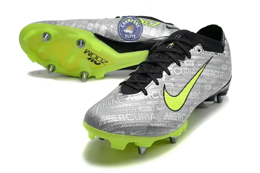 Air Zoom Mercurial Vapor 15 Anticlog SG XXV - Argenté/Jaune Fluo/Noir - Image 2