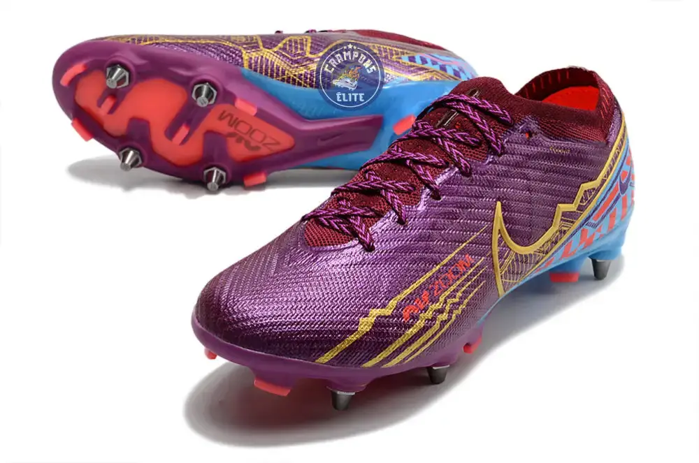 Air Zoom Mercurial Vapor 15 SG Mbappé Personal Edition - Bordeaux/Doré - Image 2