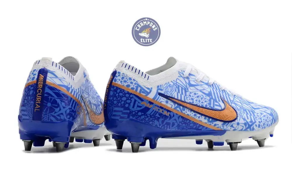Air Zoom Mercurial Vapor 15 SG-PRO CR7 Personal Edition - Blanc/Cuivré/Bleu - Image 6
