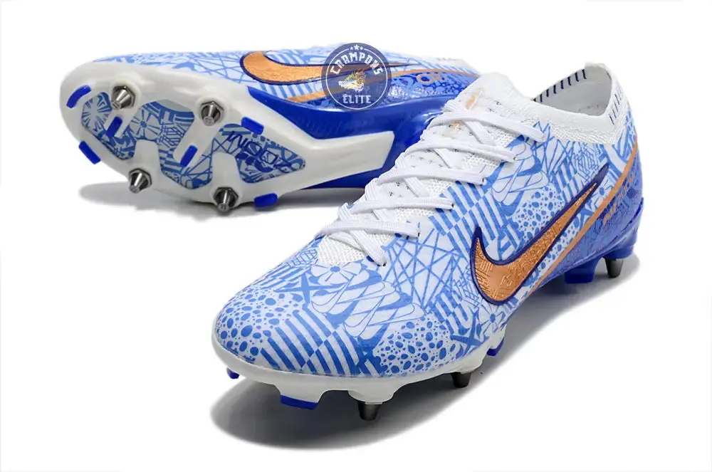 Air Zoom Mercurial Vapor 15 Anticlog SG-PRO CR7 Personal Edition - Blanc/Cuivré/Bleu - Image 2