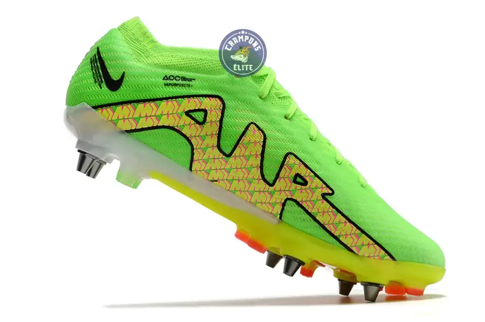 Air Zoom Mercurial Vapor 15 SG - Vert/Jaune/Noir/Orange - Image 3