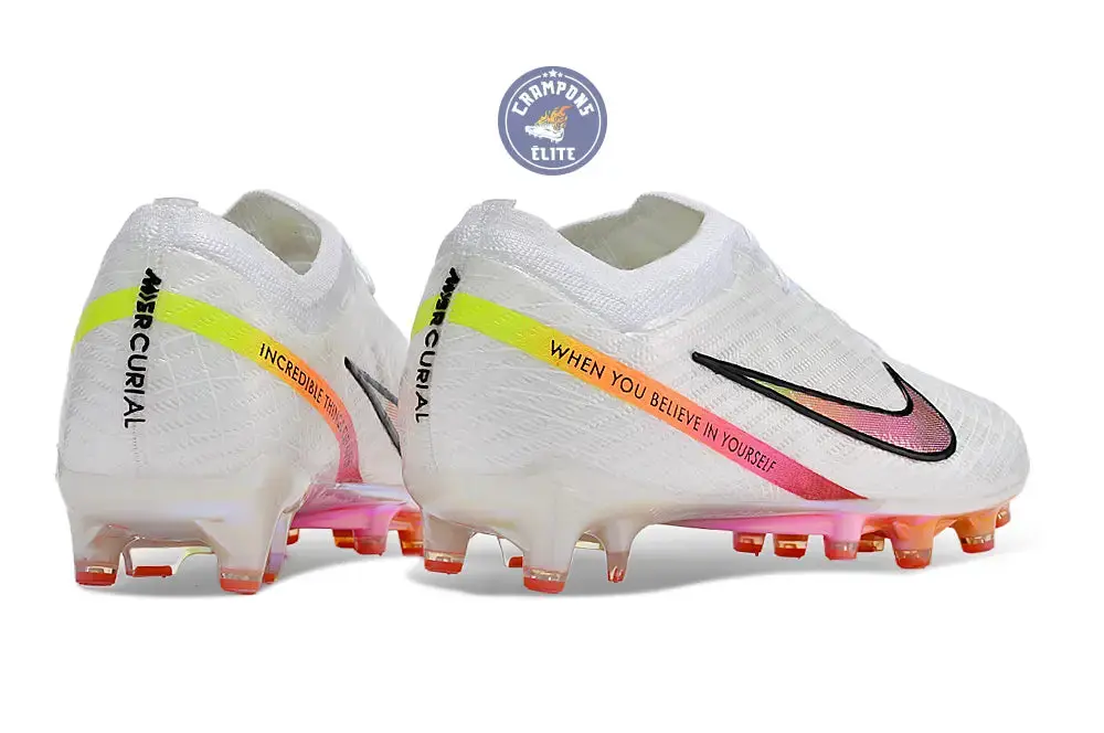 Nike Air Zoom Mercurial Vapor 15 x Rashford AG - Blanc/Jaune/Rose/Orange - Image 6