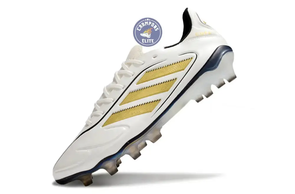 Copa Pure 3 Elite FG Luxe Control Teaser - Blanc/Matte Gold/Noir ÉDITION LIMITÉE - Image 4