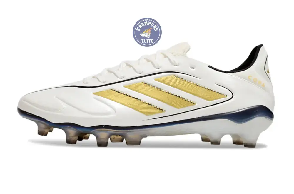 Copa Pure 3 Elite FG Luxe Control Teaser - Blanc/Matte Gold/Noir ÉDITION LIMITÉE - Image 5