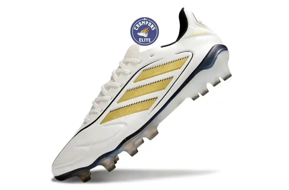Copa Pure 3 Elite FG Luxe Control Teaser - Blanc/Matte Gold/Noir ÉDITION LIMITÉE - Image 7