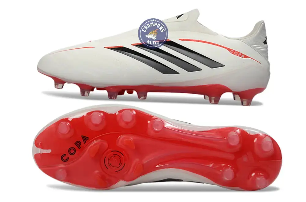 COPA PURE 4 LACELESS ELITE FG BORN FOR GOALS - BLANC/ARGENTÉ/NOIR/LUCID RED - Image 3