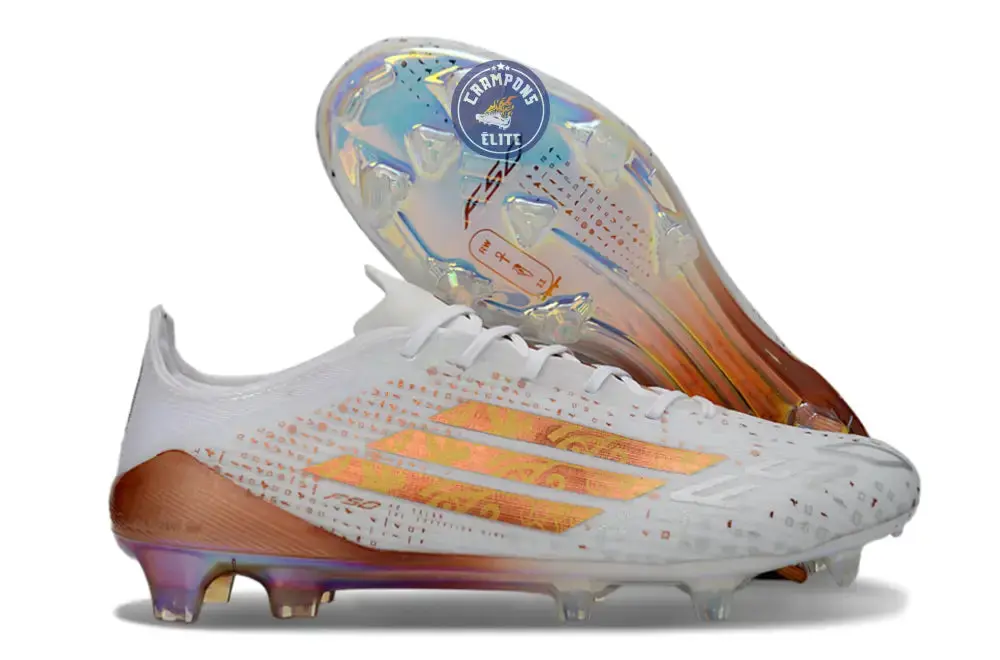 F50 ELITE FG x MOHAMED SALAH AFCON - BLANC/BRONZE ÉDITION LIMITÉE - Image 2