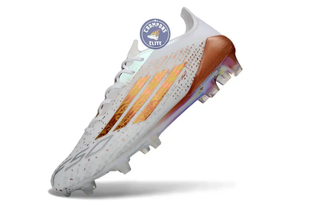 F50 ELITE FG x MOHAMED SALAH AFCON - BLANC/BRONZE ÉDITION LIMITÉE - Image 5