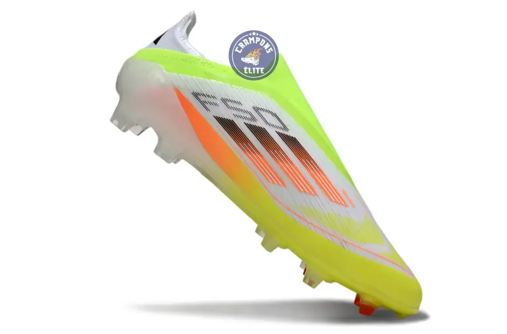 F50 Elite Laceless FG - Blanc/Orange/Vert/Jaune - Image 3