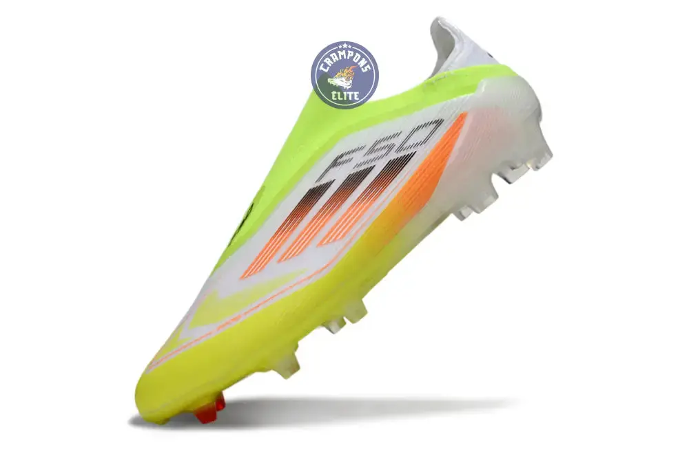 F50 Elite Laceless FG - Blanc/Orange/Vert/Jaune - Image 4