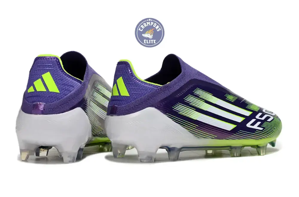 F50 Elite Laceless FG - Radiant Blaze- Violet/Vert/Blanc - Image 6