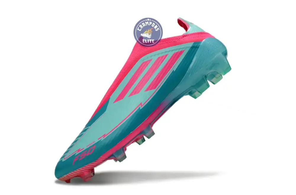 F50 Elite Laceless La Vida Tropical FG - Bleu/Bleu Turquoise/Rose - Image 5