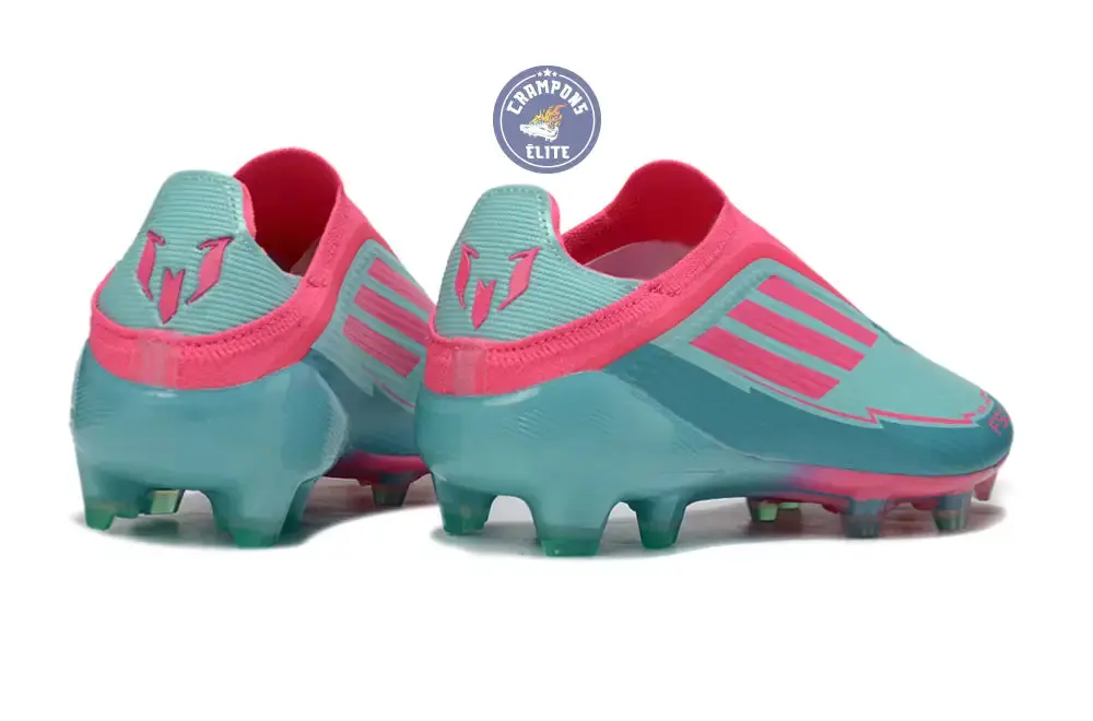 F50 Elite Laceless La Vida Tropical FG - Bleu/Bleu Turquoise/Rose - Image 7