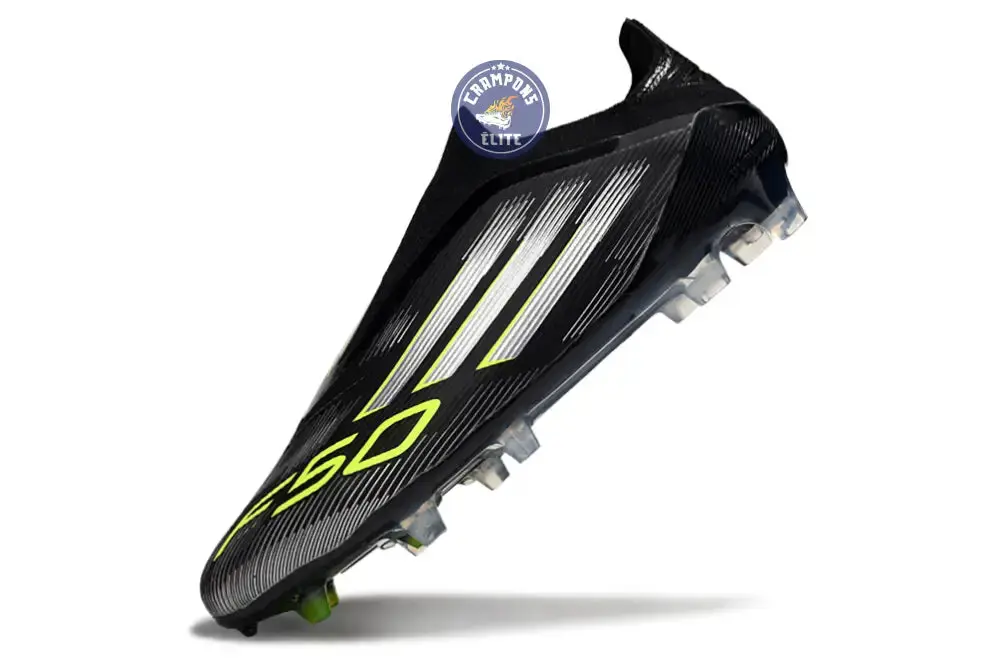 F50 Elite Laceless FG - Electric Stealth - Noir/Vert/Gris - Image 4