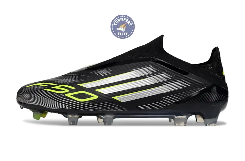 F50 Elite Laceless FG - Electric Stealth - Noir/Vert/Gris - Image 5