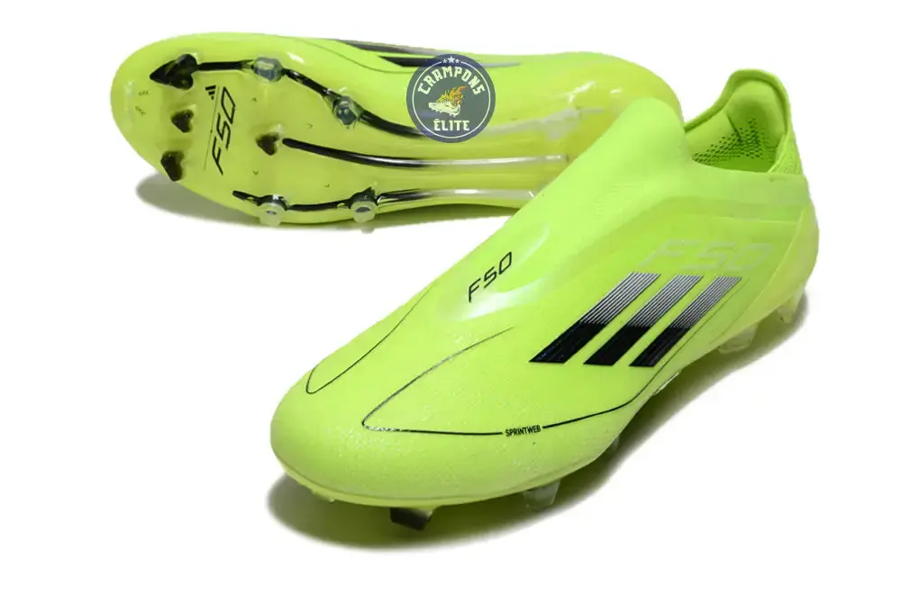 F50 Elite Laceless FG Concept Jaune Fluo - Image 3