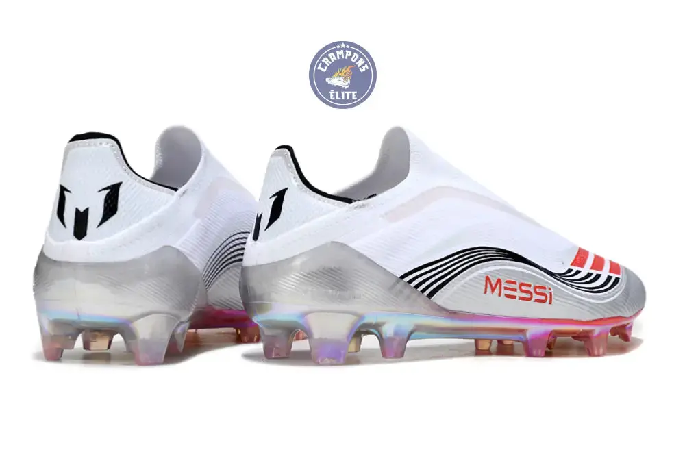 F50 Elite Laceless FG - Messi Prestig10 - Blanc/Noir/Rouge - Image 7
