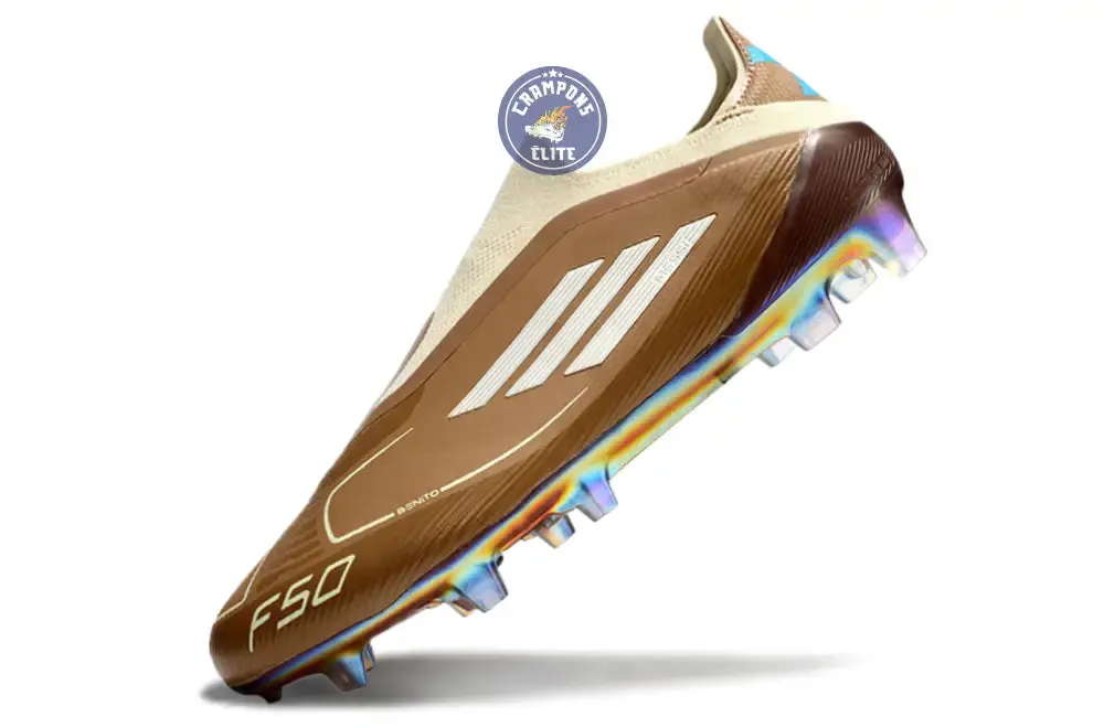F50 Elite Laceless FG Messi X Bad Bunny Elite FG - Cardboard/Blanc/Turquoise ÉDITION LIMITÉE - Image 5