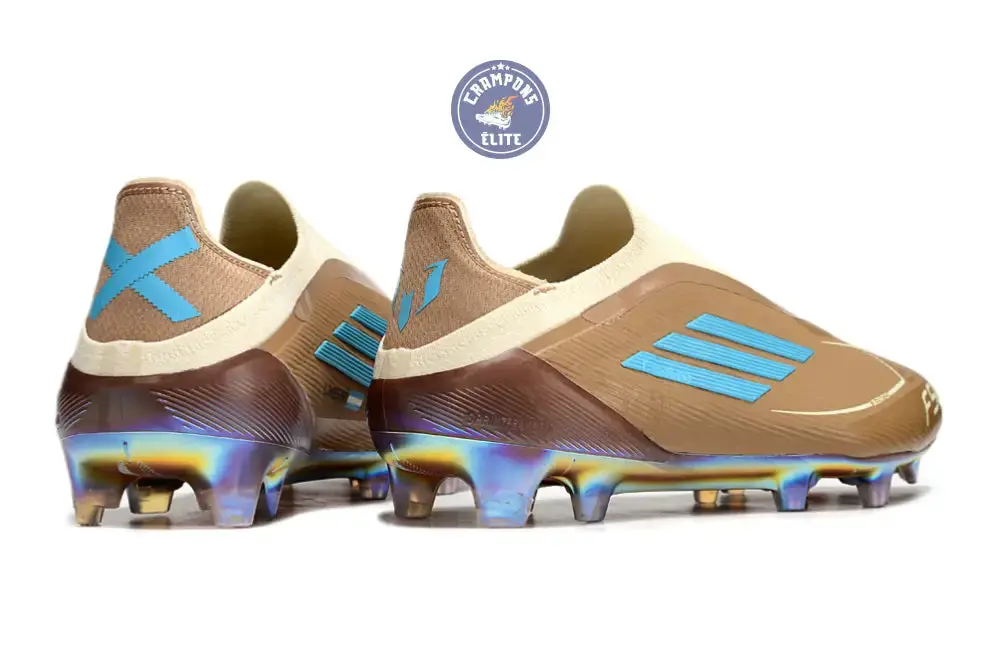 F50 Elite Laceless FG Messi X Bad Bunny Elite FG - Cardboard/Blanc/Turquoise ÉDITION LIMITÉE - Image 7