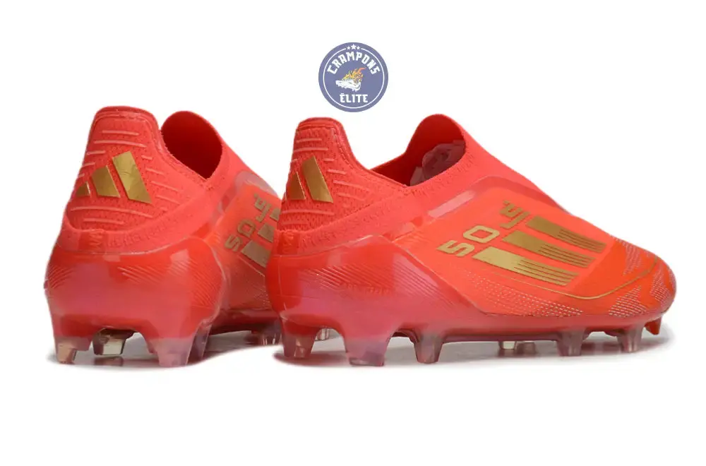 F50 Elite Laceless FG Mo Salah - Rouge/Or - Image 3