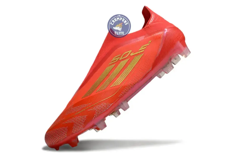 F50 Elite Laceless FG Mo Salah - Rouge/Or - Image 6