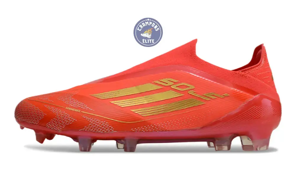F50 Elite Laceless FG Mo Salah - Rouge/Or - Image 7
