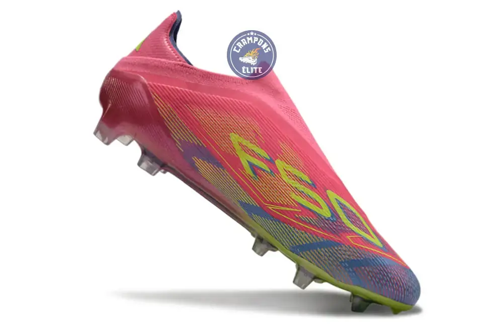 F50 Elite Laceless FG Mystic Victory - Lucid Pink/Lucid Lemon/Blue Fusion - Image 6