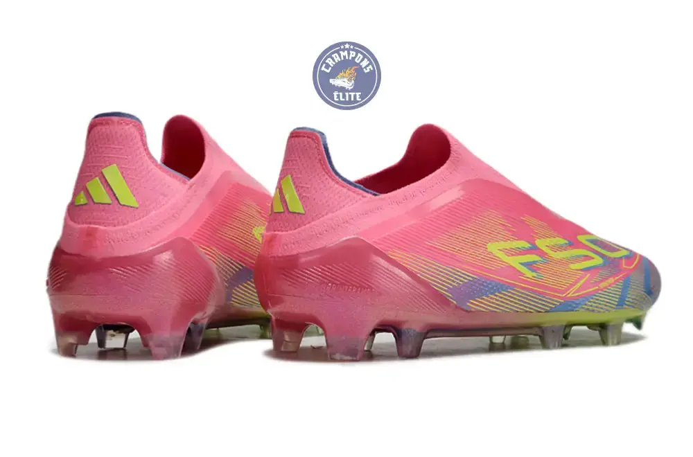 F50 Elite Laceless FG Mystic Victory - Lucid Pink/Lucid Lemon/Blue Fusion - Image 7