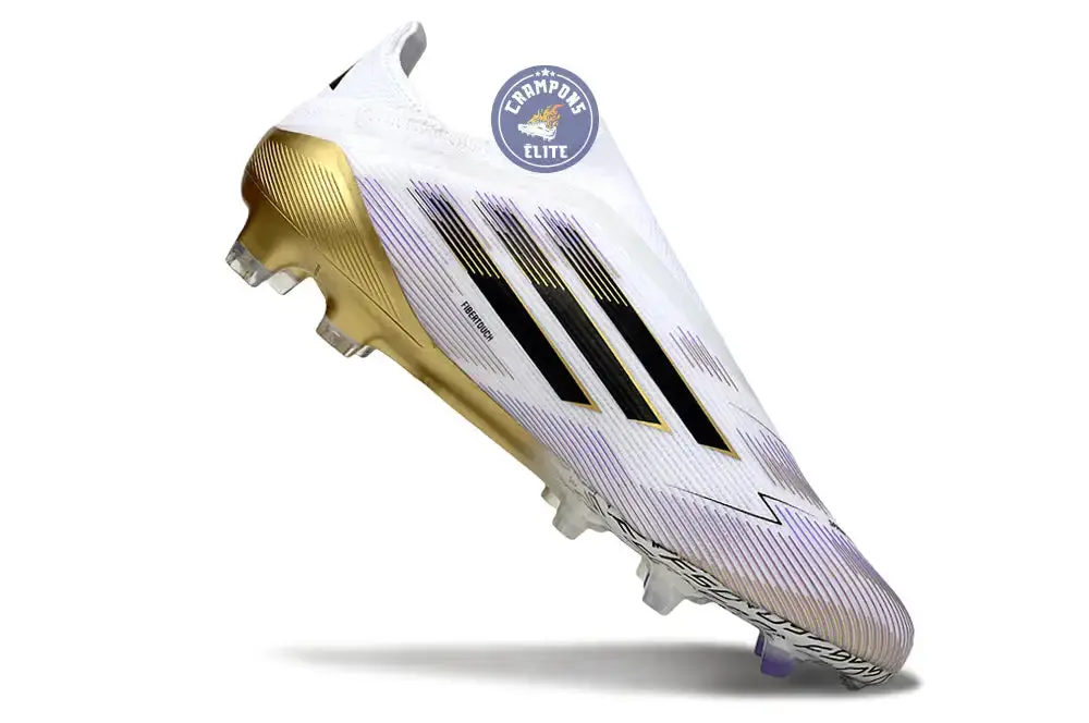 F50 Elite Laceless FG Road to Glory - Blanc/Noir/Doré - Image 3