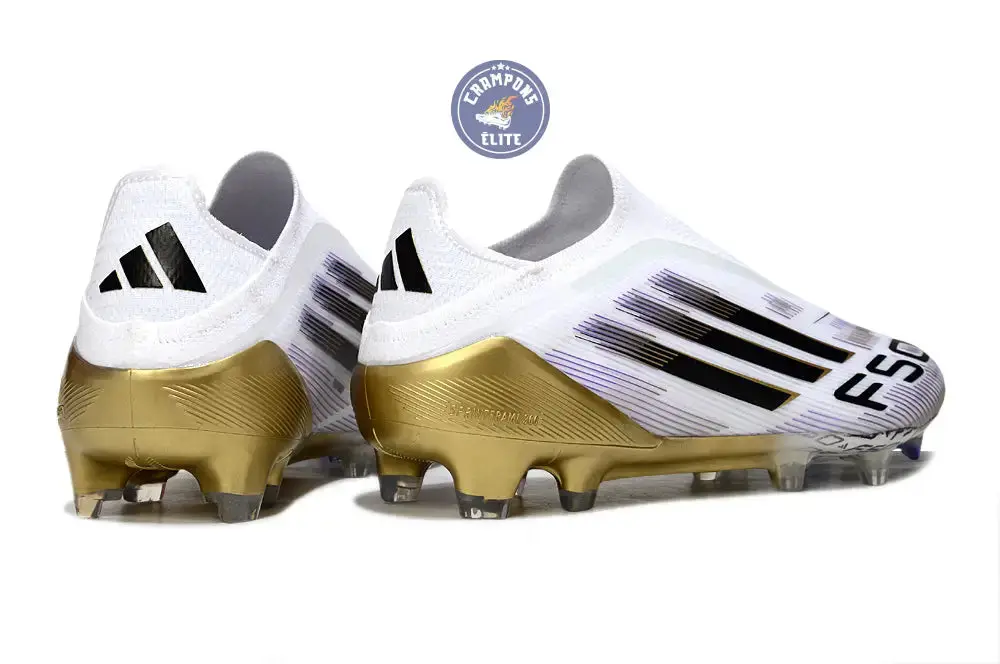 F50 Elite Laceless FG Road to Glory - Blanc/Noir/Doré - Image 6