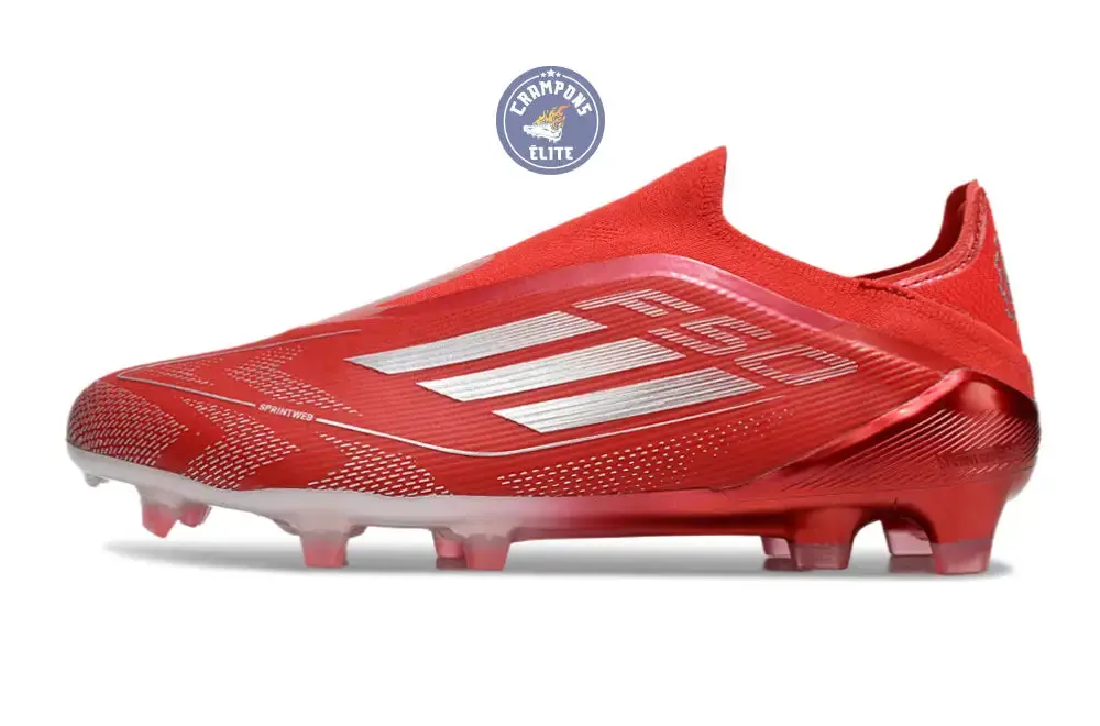 F50 Elite Laceless FG Soccer.com 40th Anniversary Pack Rouge/Argent - Image 4