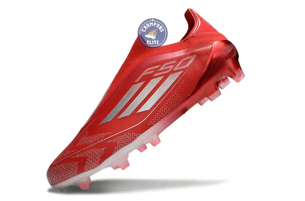 F50 Elite Laceless FG Soccer.com 40th Anniversary Pack Rouge/Argent - Image 5