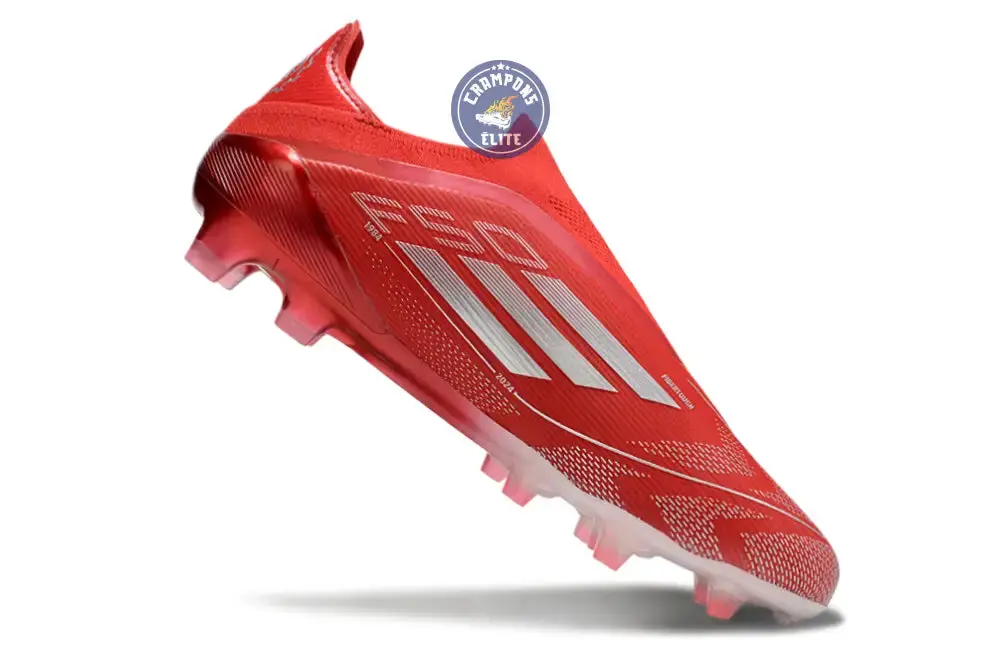 F50 Elite Laceless FG Soccer.com 40th Anniversary Pack Rouge/Argent - Image 6