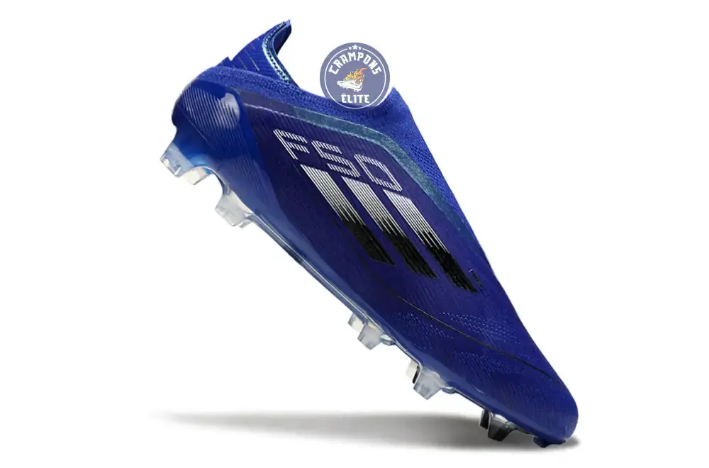 F50 Elite Laceless FG - Bleu/Noir - Image 2