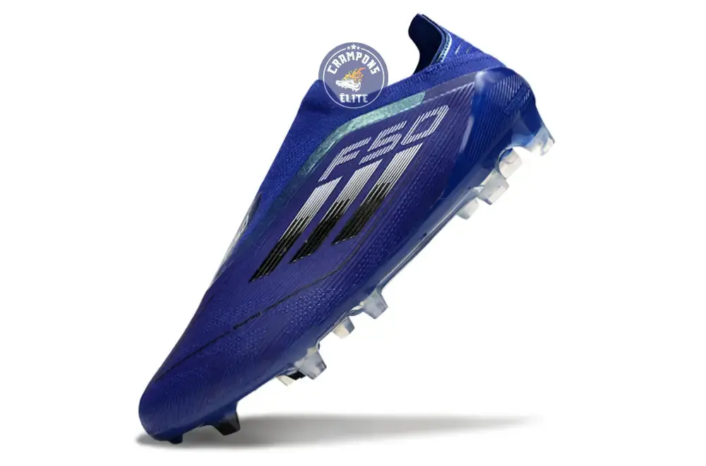 F50 Elite Laceless FG - Bleu/Noir - Image 4