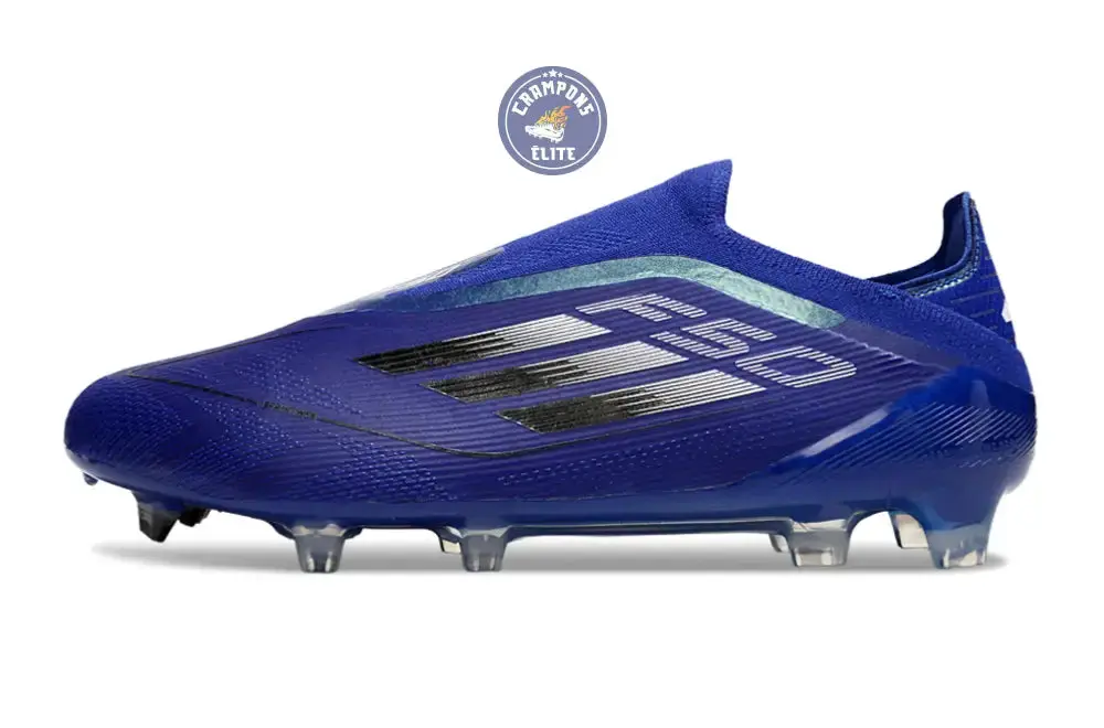 F50 Elite Laceless FG - Bleu/Noir - Image 5