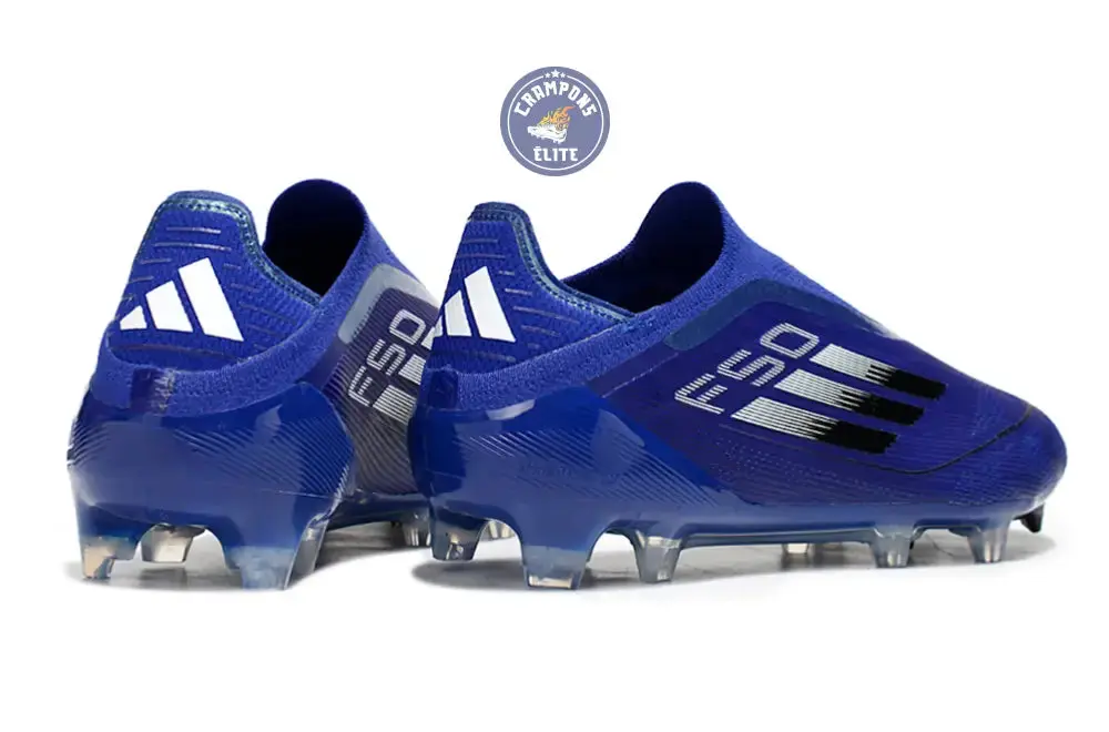 F50 Elite Laceless FG - Bleu/Noir - Image 6