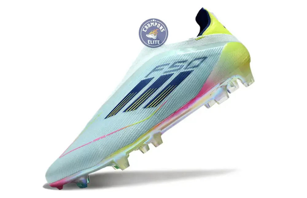 F50 Elite Laceless FG Stellar Icon - Almost Blue/Bleu/Jaune - Image 6
