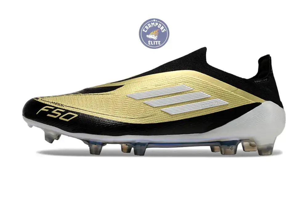 F50 Elite Laceless FG Triunfo Dorado - Doré/Blanc/Noir - Image 4