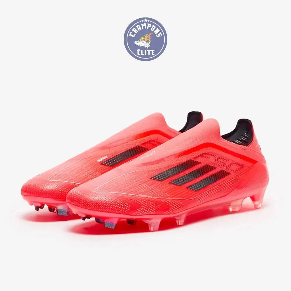 F50 Elite Laceless FG Vivid Horizon - Turbo/Aurora Black/Argenté - Image 2