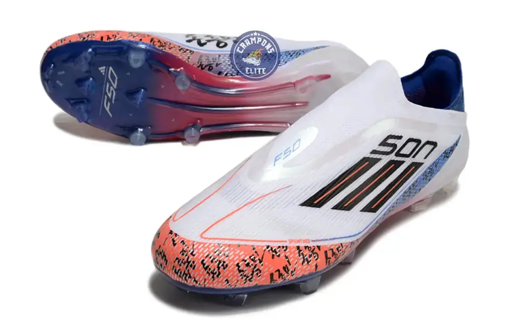 F50 Elite Laceless FG x Heung Min Son - Blanc/Bleu/Rouge - Image 3