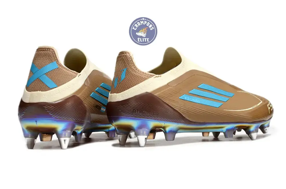 F50 Elite Laceless Messi X Bad Bunny SG - Cardboard/Blanc/Turquoise ÉDITION LIMITÉE - Image 6