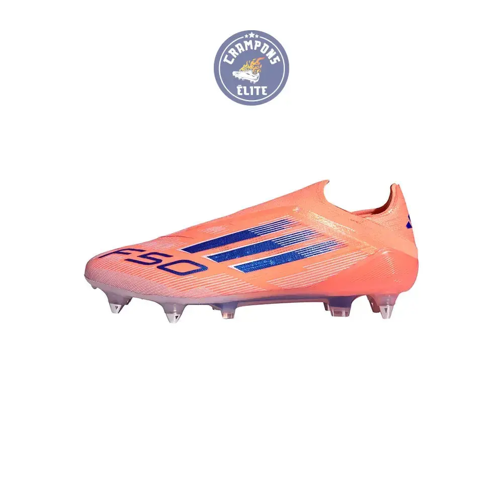F50 Elite Laceless SG Coral Blaze - Orange/Bleu SG - Image 11